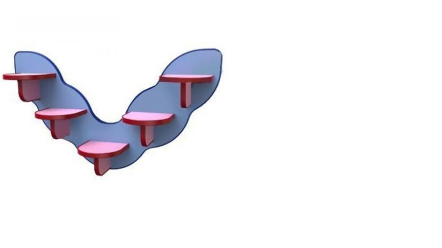 رف حائط للأطفال PD - تصميم قابل للتخصيص