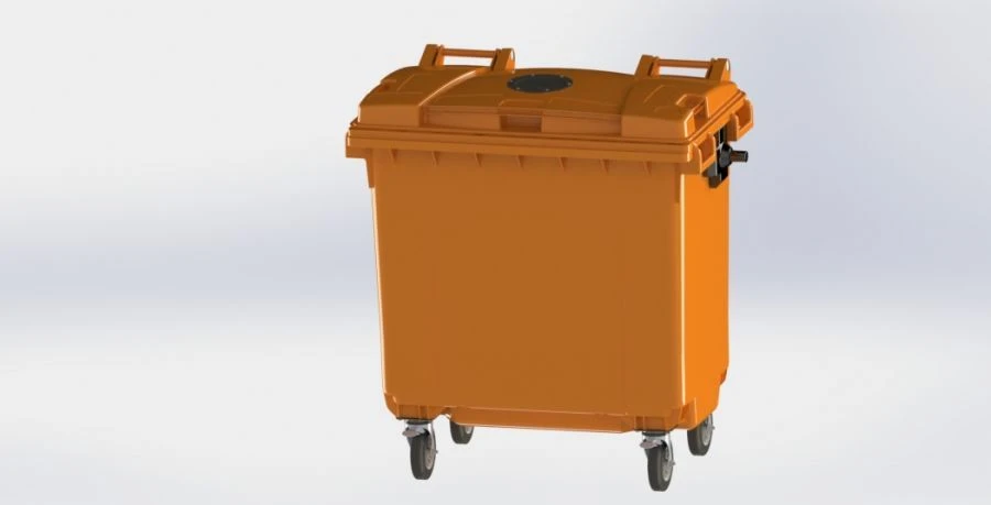Mobile Waste Container 770L Art. 26.C19.V/1 (20.804.30.PE; 21.053.30.V/1)