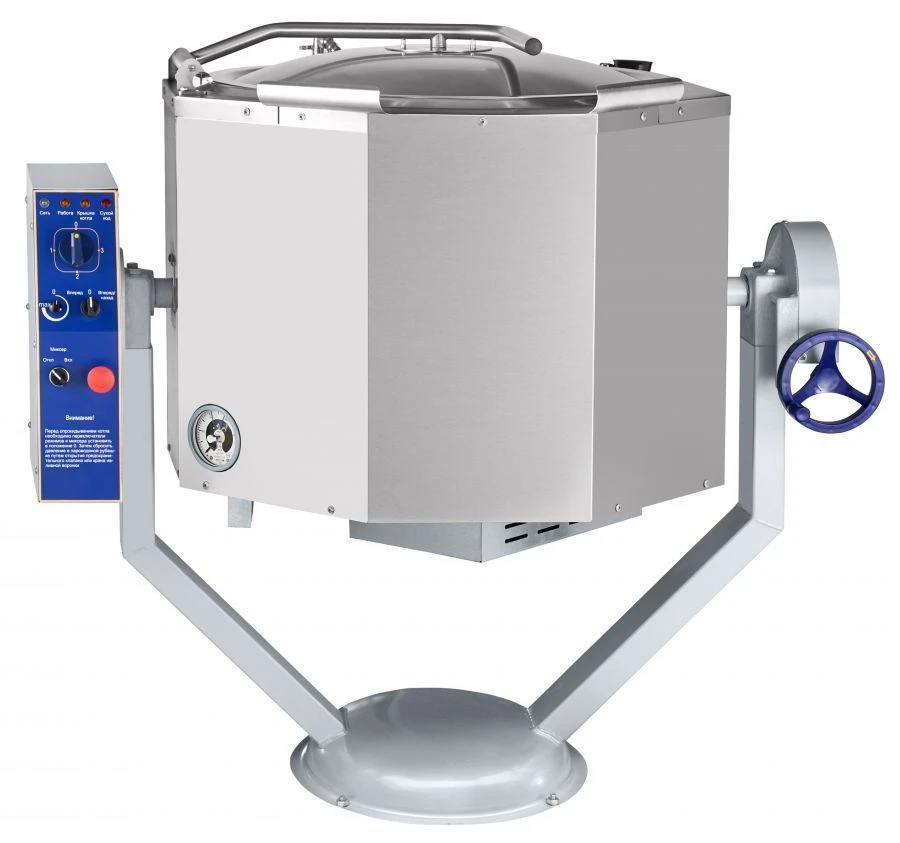Electric Cooking Kettle with Stirring and Tilting Functions, KPEM-100-OMR