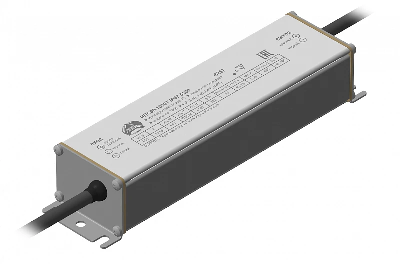 مصدر الطاقة المقاوم للماء أرجوس IPS80-1050T IP67