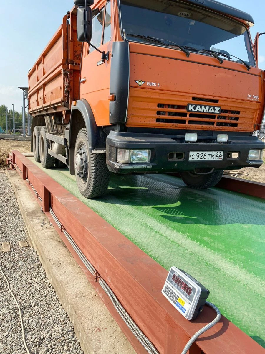 Surface-Mounted Truck Scales ASP-40-12-1-P with HBM Digital Sensors