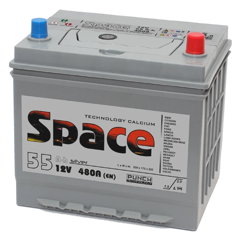 بطارية رصاصية لبدء تشغيل محركات الاحتراق الداخلي 12 فولت 55D23 Space
