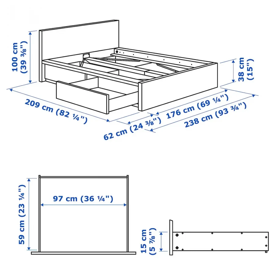 Comfortable Bed Model KR 1 for Restful Sleep