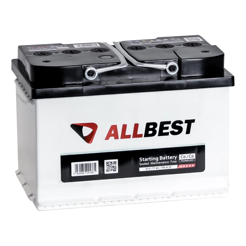 بطارية الرصاص الحمضية لبدء محركات الاحتراق الداخلي 12 فولت ALLBEST 6ST-77VL