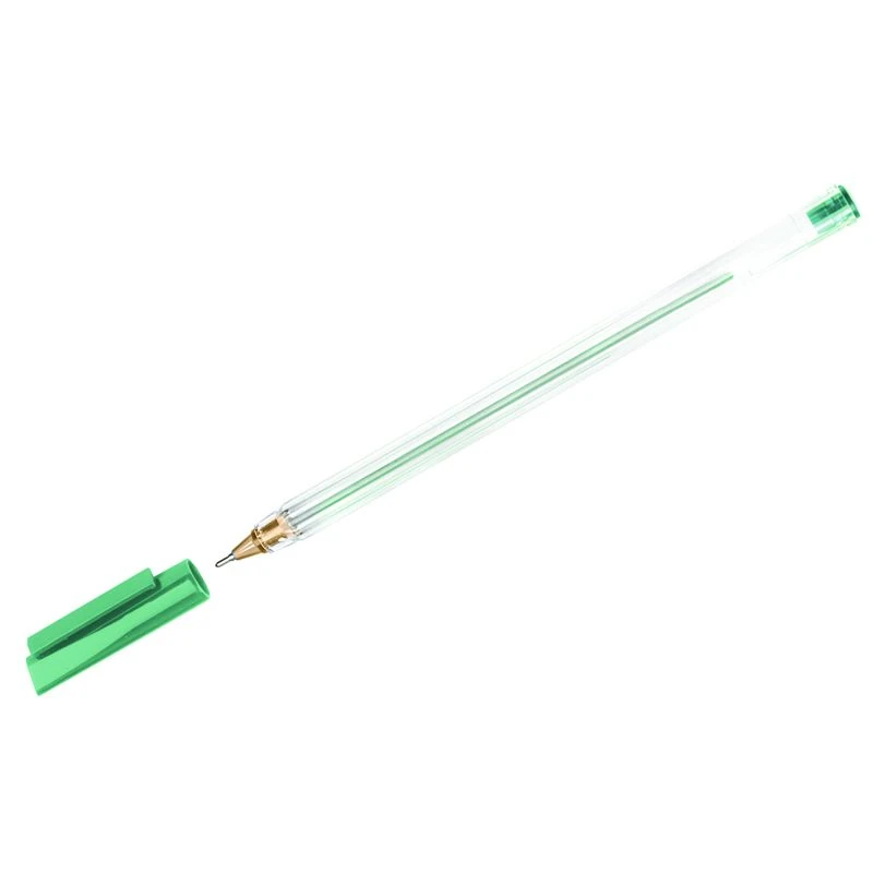 قلم حبر جاف "RSH 800" أخضر، 0.7 مم، جسم شفاف