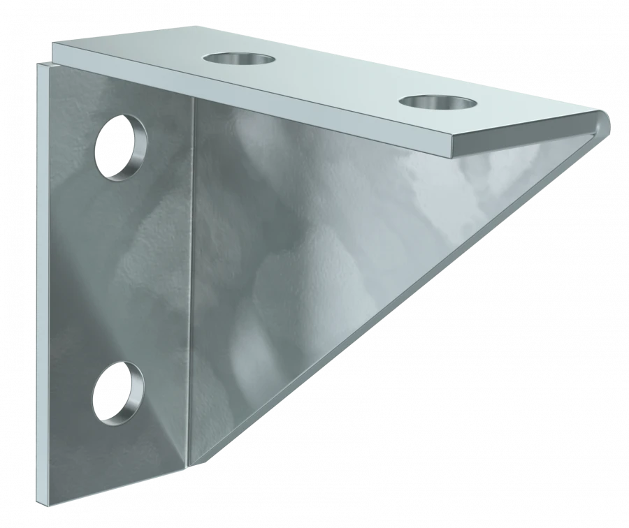 Double Reinforced Corner Bracket for STRUT Profile EZ IEK CLM50D-UUS-107-40