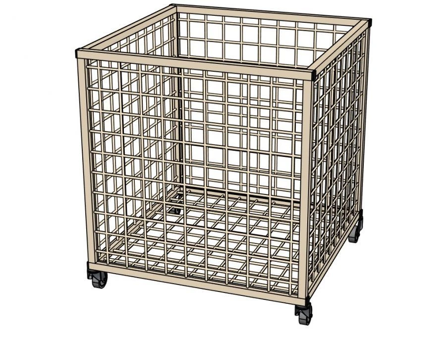 Ball Storage Basket for Organizing Sports Equipment M119