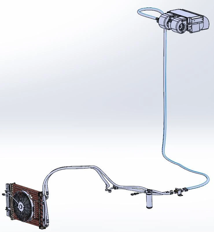 Universal Air Conditioner "August 23BS-K708UDM.01" for K5 Tractor