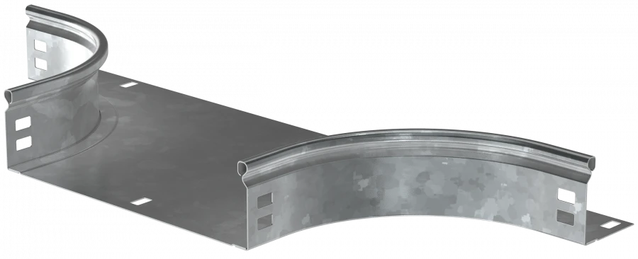 Smooth T-shaped cable conduit fitting 80x200mm COT01-0-080-200-HDZ