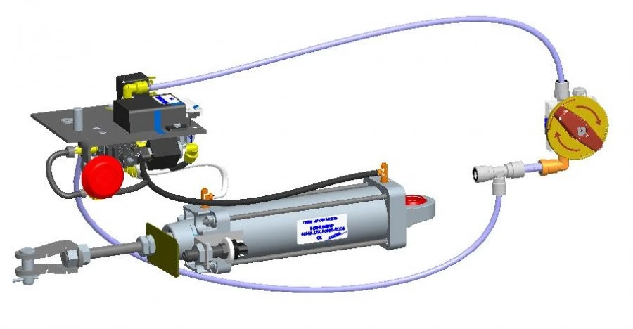 مشغل الأبواب الهوائية للمركبات 40N1X50/145T1B006