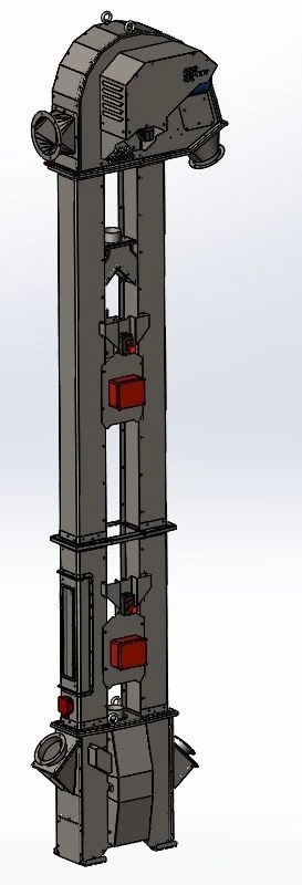 مصعد حبوب مجلفن CSE-120 للنقل العمودي
