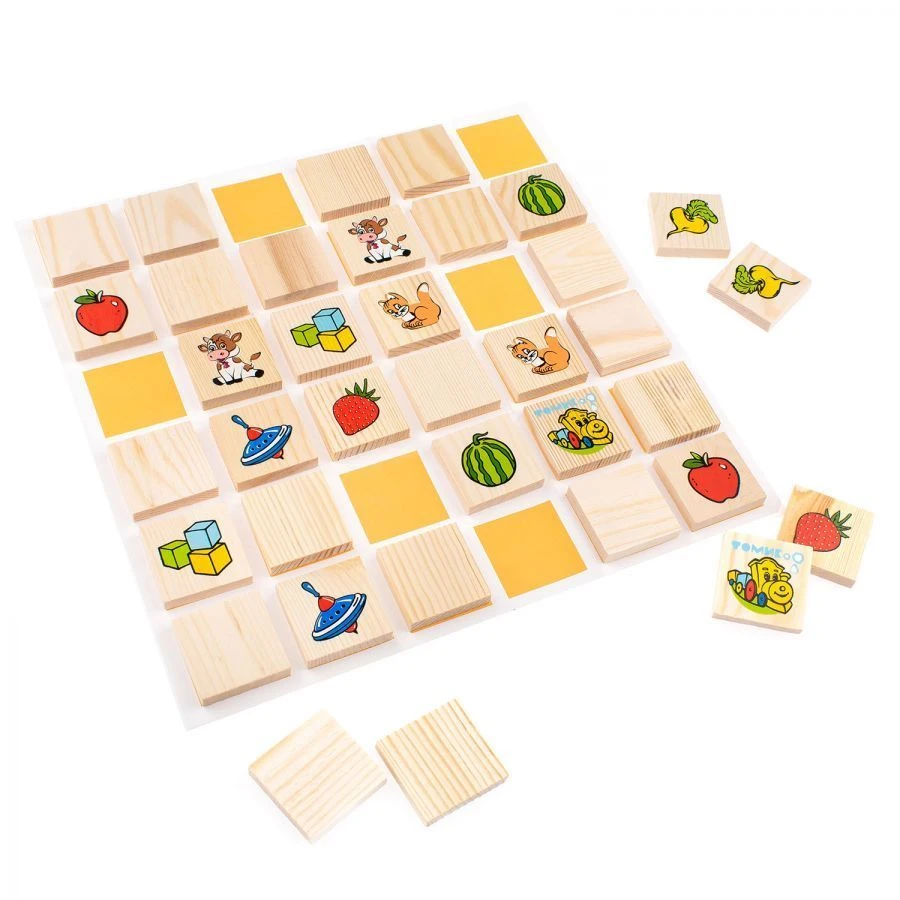 لعبة الذاكرة 'ابحث عن الزوج' مع 36 قطعة، رقم 1-74