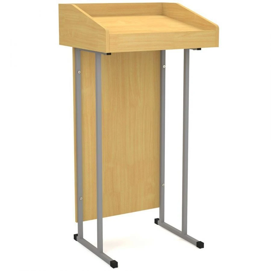 Classic Floor Lectern with Metal Frame