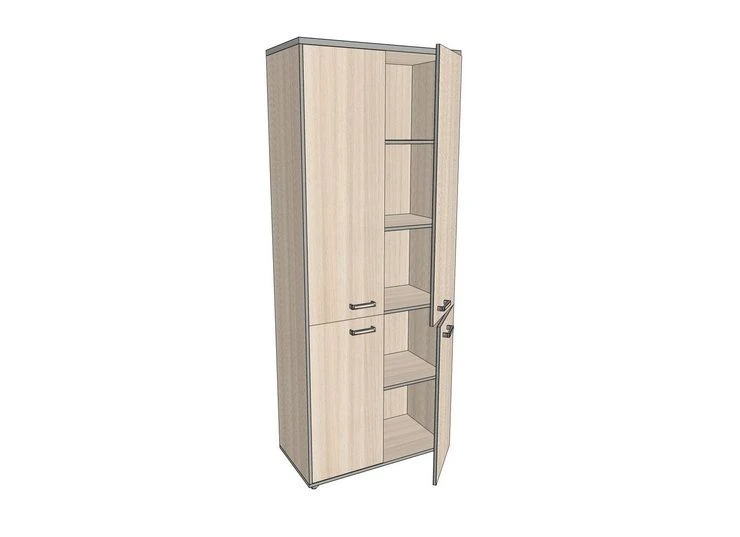 وحدة رفوف عالية وعريضة بأربع أبواب، 776*402*1980 مم، طراز AssSHZ-5