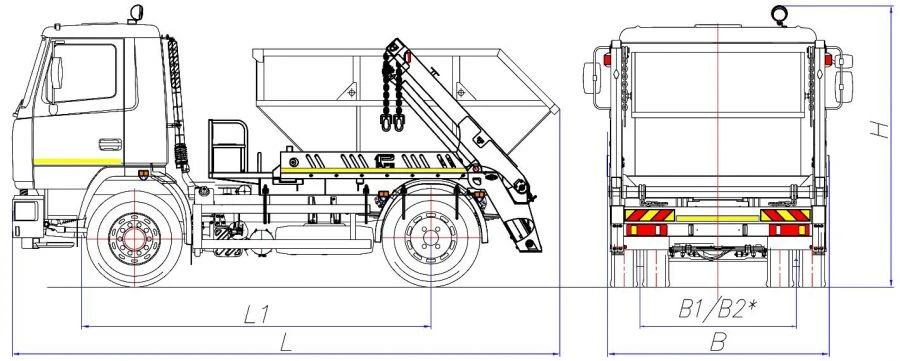 سيارة جمع النفايات MK-3512-02