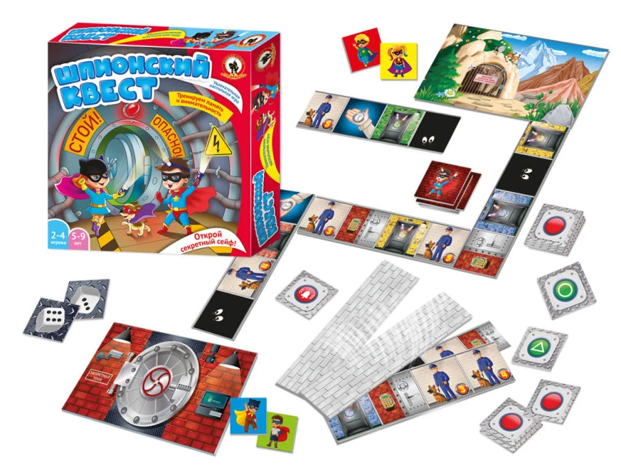 Spy Quest Board Game - Unconventional Gameplay Format
