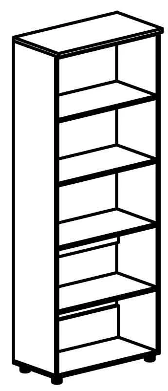 Open Shelf Cabinet 4101 Rhythm Series
