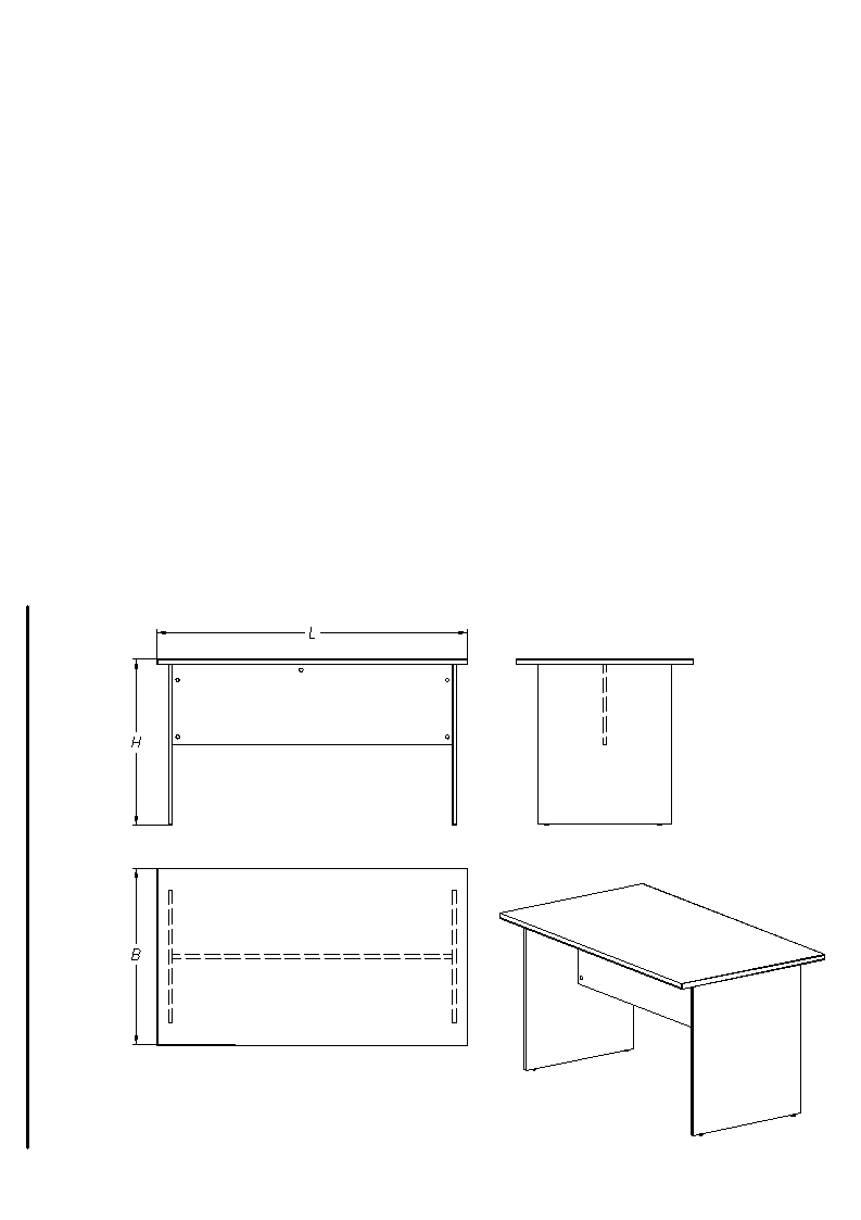 طاولة اجتماعات سلسلة 105-110 - مثالية للمناقشات