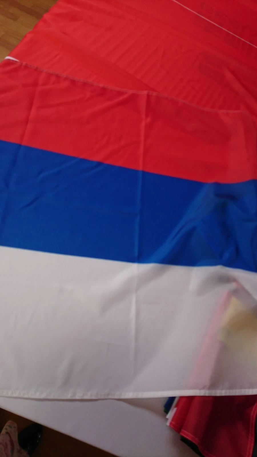 Rectangular Russian Flag with Pocket for Pole