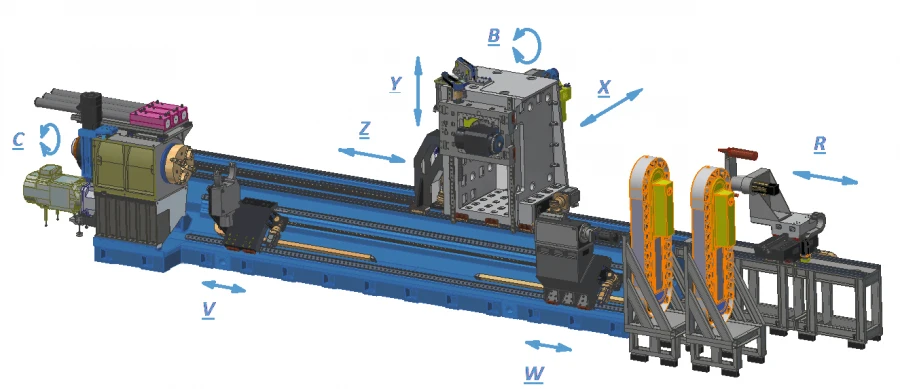مركز المعالجة بالتحويل والتفريز CNC NT1000F4