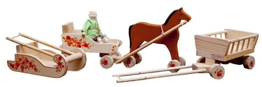 مجموعة لعبة "عاشوا وعاشوا" - وسائل النقل التي تجرها الخيول