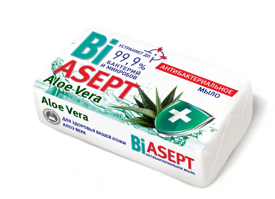 صابون تواليت صلب مضاد للبكتيريا "BiASEPT ألوة فيرا