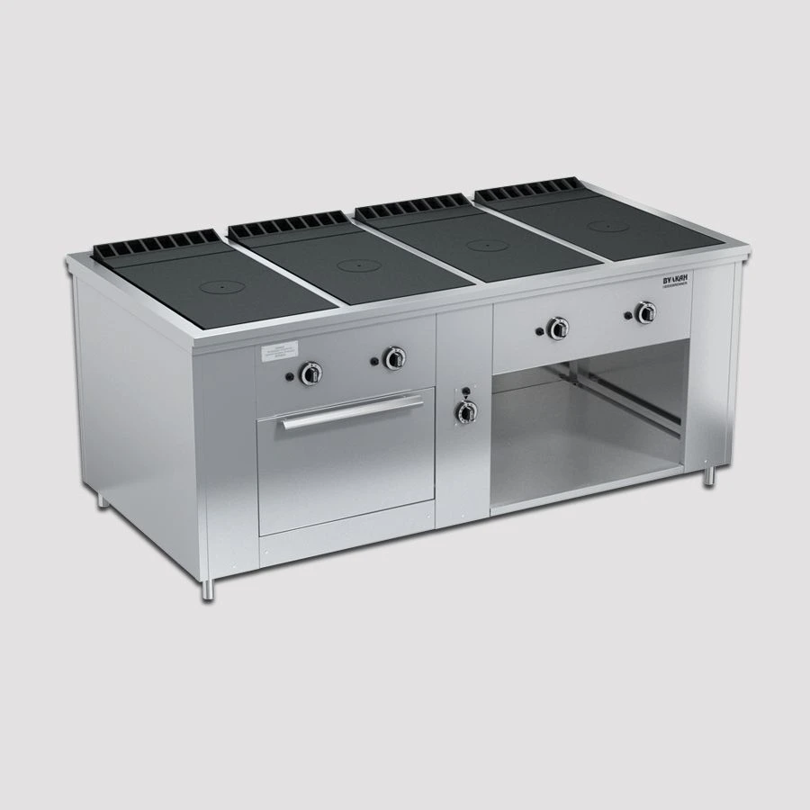 موقد غاز احترافي ذو لهب مغلق PRG-IIA-4C DS "ماكسي