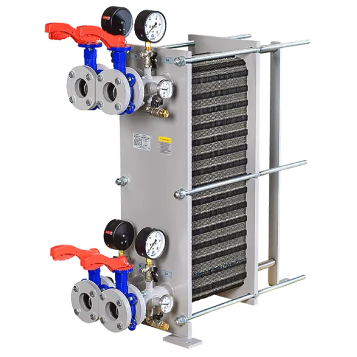 مبادل حراري صفيحي RTO-15.1VA مع تحكم وصمامات