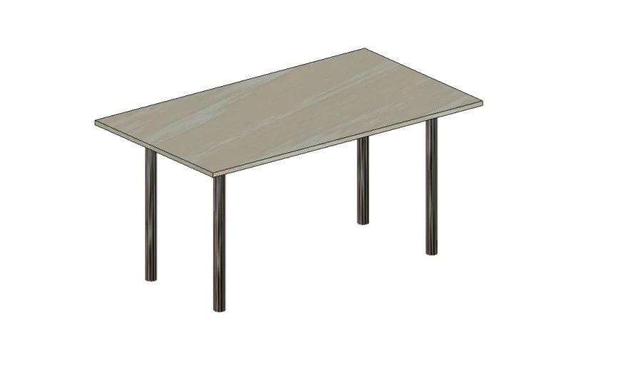 طاولة طعام معدنية و MDF نموذج GM 31.09.12.131.005.20.00