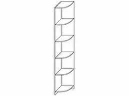 Wooden Corner Shelf for Document and Cargo Storage
