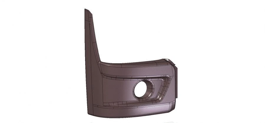 Right Exterior Trim Panel for LiAZ 429260 - 429260-5313434-03