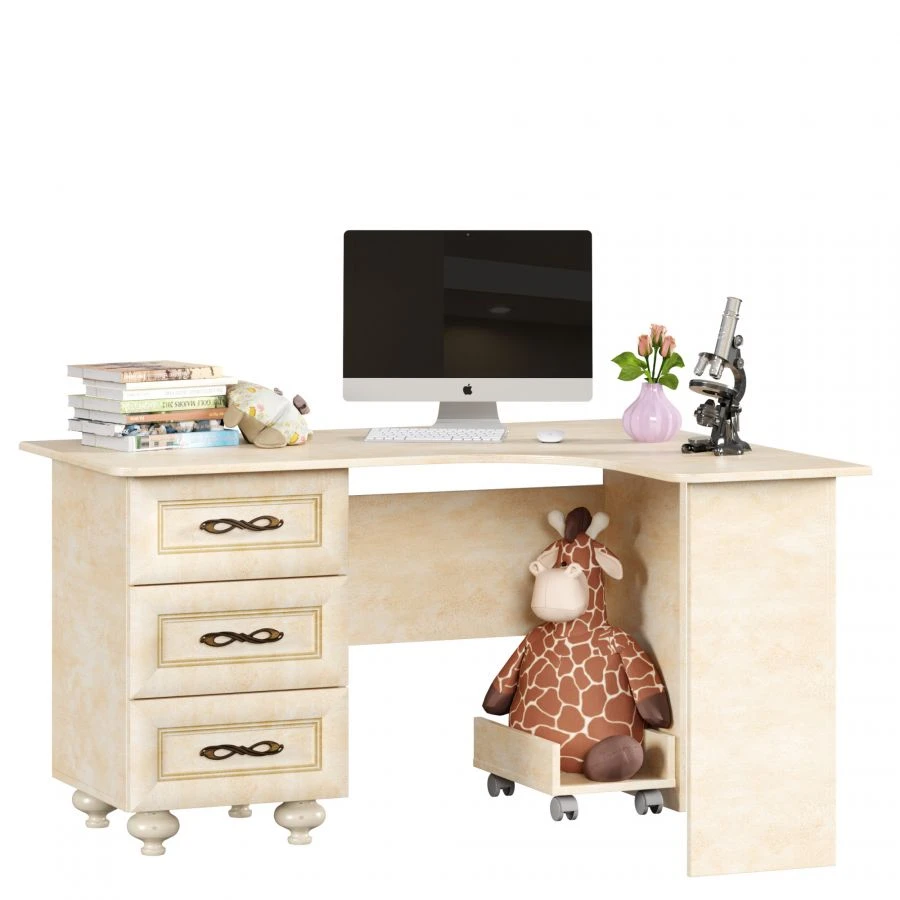 Right Corner Table Alexandria LD.510080.000 (Lento/Rustica Leather)