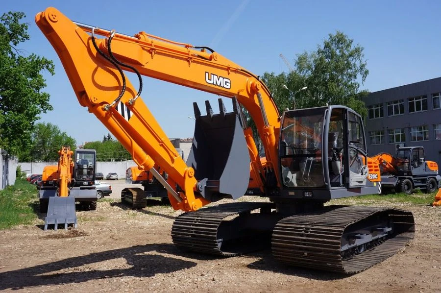 حفار مجنزر E220C بم bucket واحد للحفر الشديد