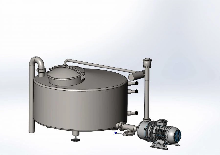 Whey Collection and Removal System Module AISI 304