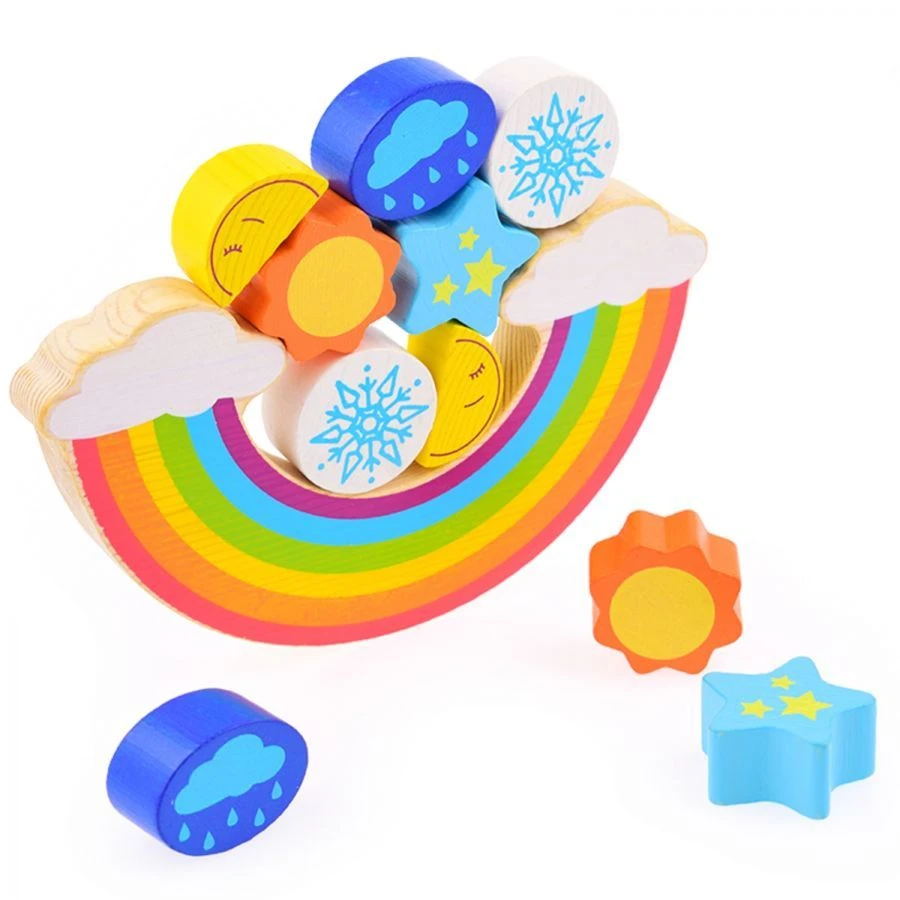 مجموعة لعبة توازن قوس قزح (11 قطعة) نموذج 1-09