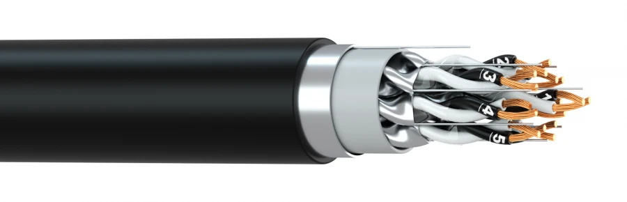 Low Smoke and Gas Emission Installation Cable MKESHVng with Individual Copper Shield