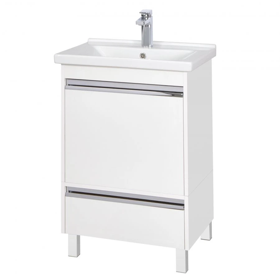 Aquaton Capri 60 White Gloss Vanity Cabinet 1A230101KP0101