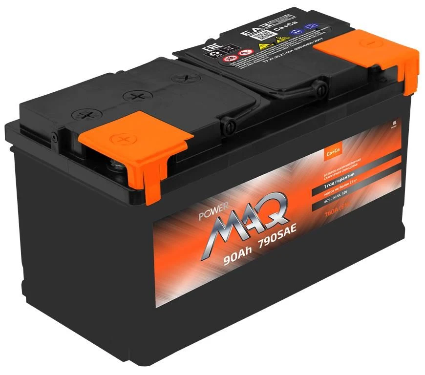 بطارية حمض الرصاص لتشغيل محركات الاحتراق الداخلي 6ST-90 "powerMAQ
