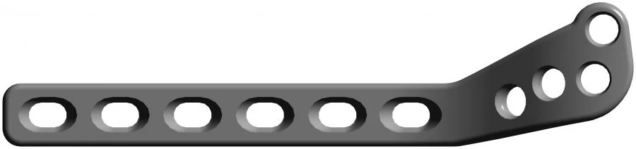 Lateral Tibial Condyle Support Plate with Limited Contact (3-12 Holes, Length 100-164 mm, Left)