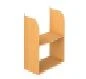 Wall-mounted shelf for public spaces, model PLH1.06