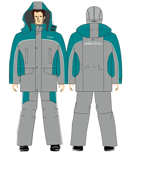 Women's High Visibility Jacket and Overalls Suit for Cold Weather