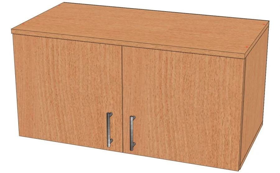 Double-Door Overhead Storage Unit A-1