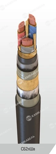 Power Cable with Copper Conductors, Paper Insulation, 6-10 kV, S Model