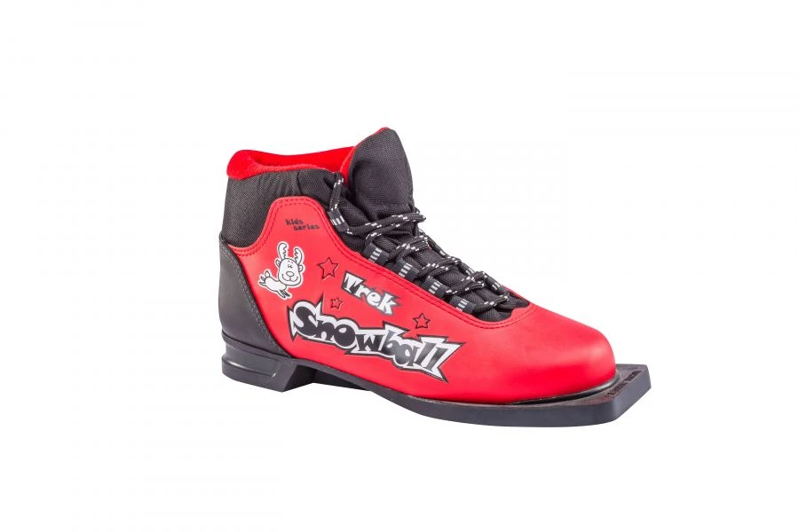 بوتات تزلج للأطفال TREK Snowball1 أحمر (شعار أسود)