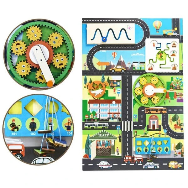 Urban Environment Educational Activity Board - School Model