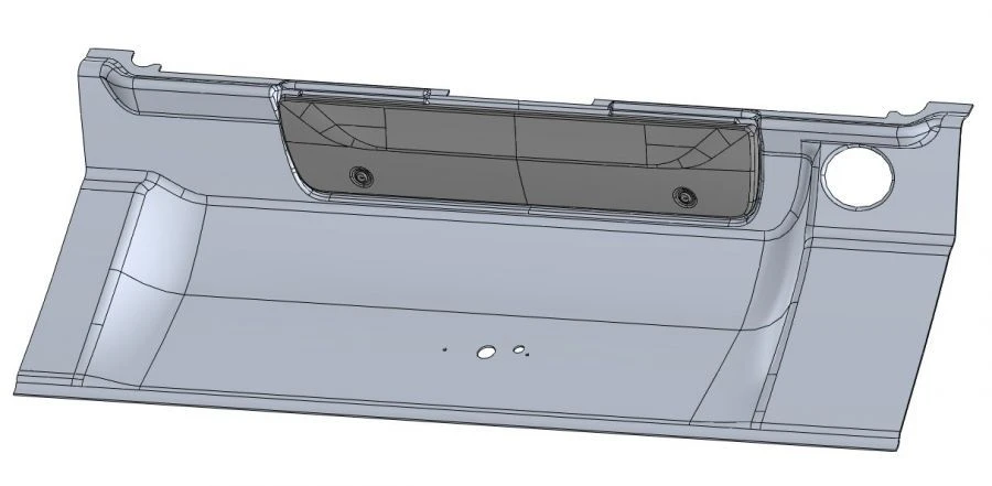 Vacuum-formed Plastic Rear Panel for Vehicles 5299230-5702030-40