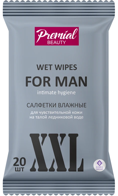 Men's Intimate Hygiene Wet Wipes for Gentle Care - Premial