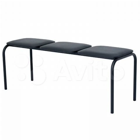 بنش مبطن 1200x400x450 جلد صناعي، 3 أقسام