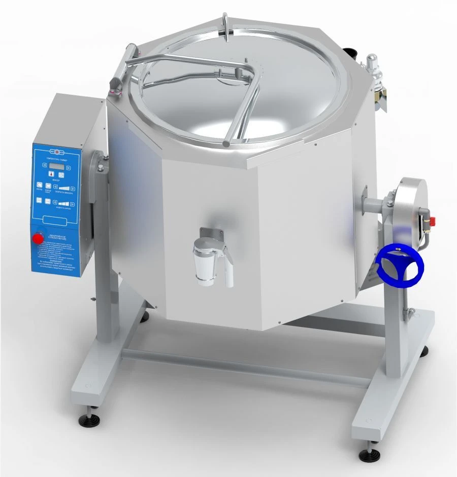 Electric Cooking Boiler with Drain Valve KPEM-100-OMR-VK