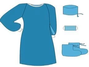 Non-Sterile Disposable Nurse Clothing Set ZMT 9398.007.03 C